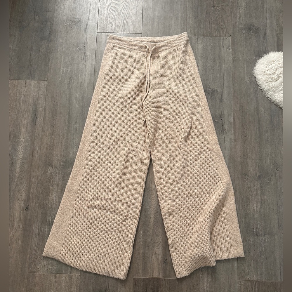 Aeire Wide-Leg waffle Pants